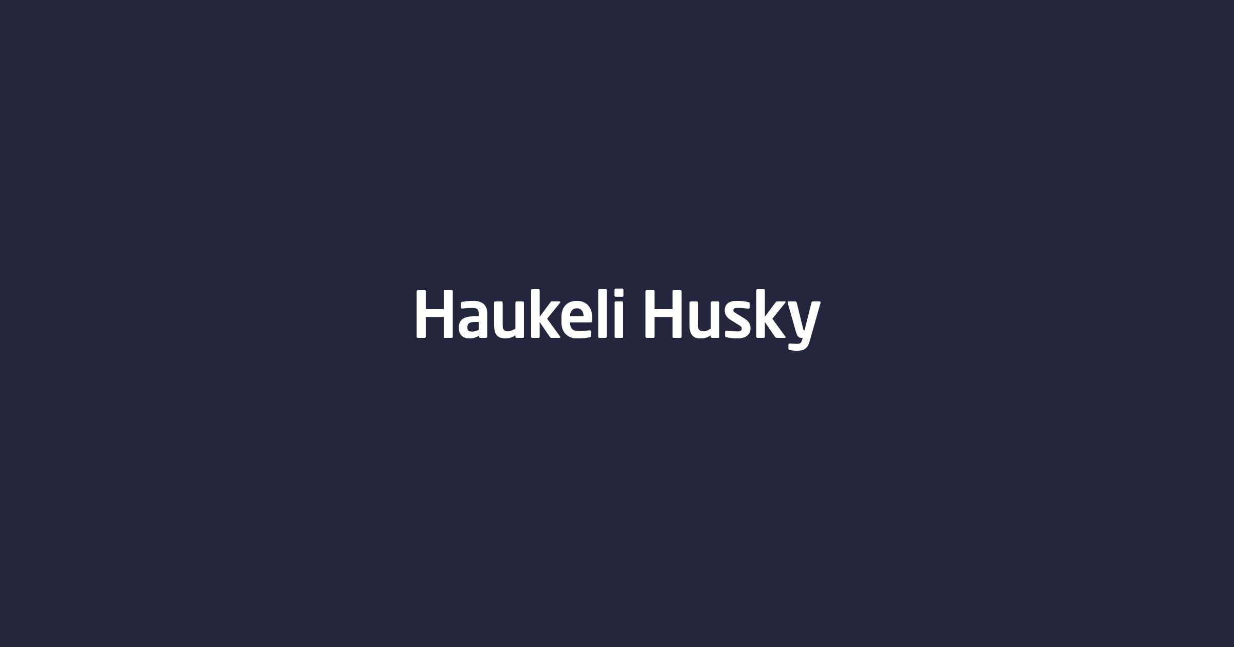 Haukeli Husky – Haukeli