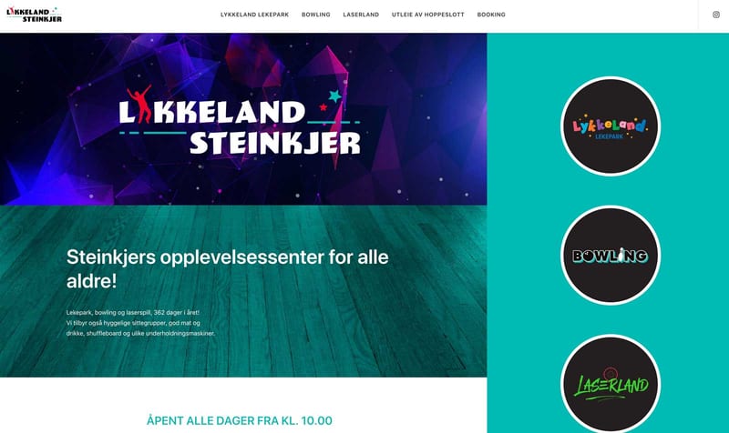 Laserland – Lykkeland Steinkjer – Steinkjer