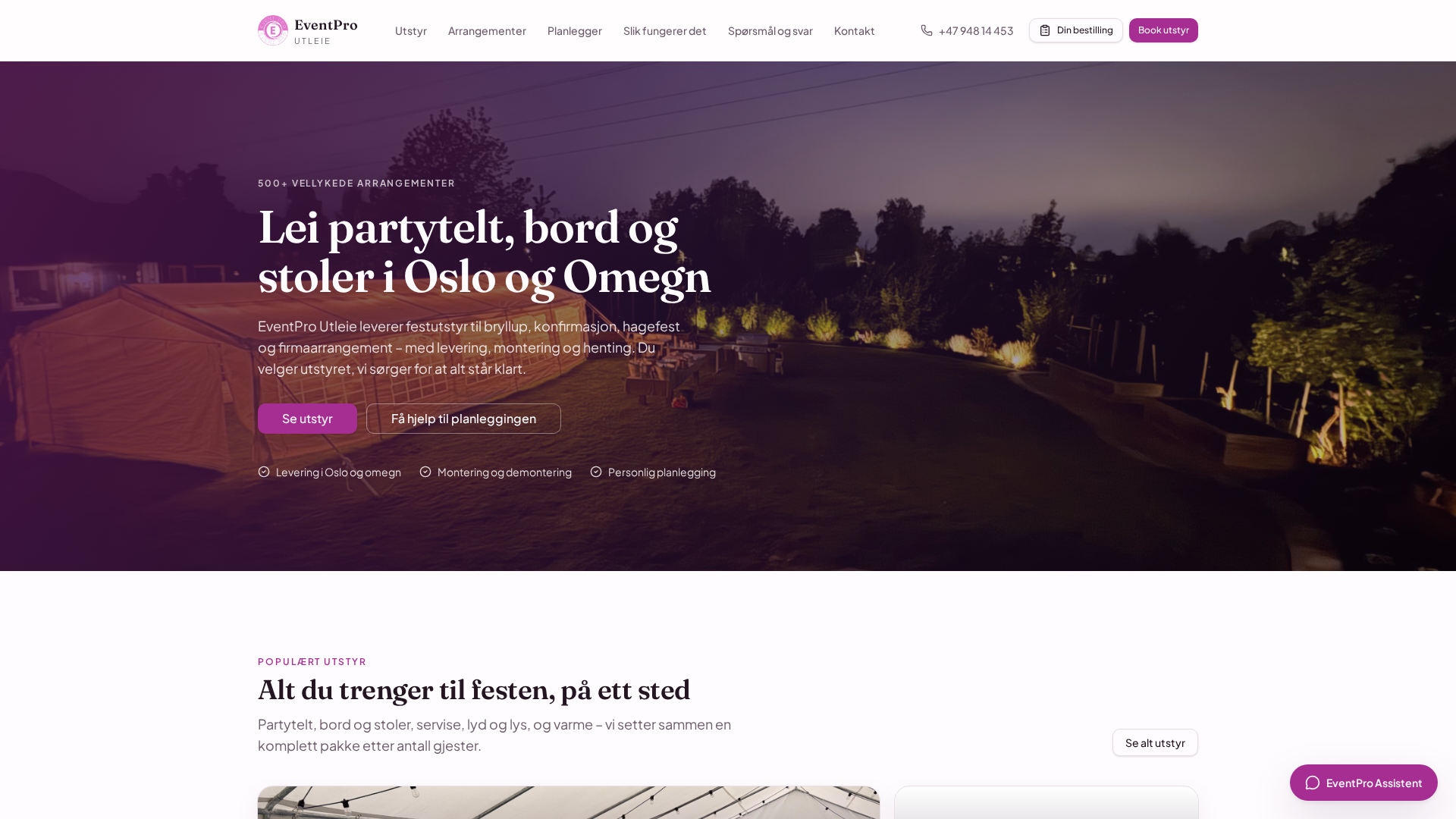 EventPro Utleie – Oslo